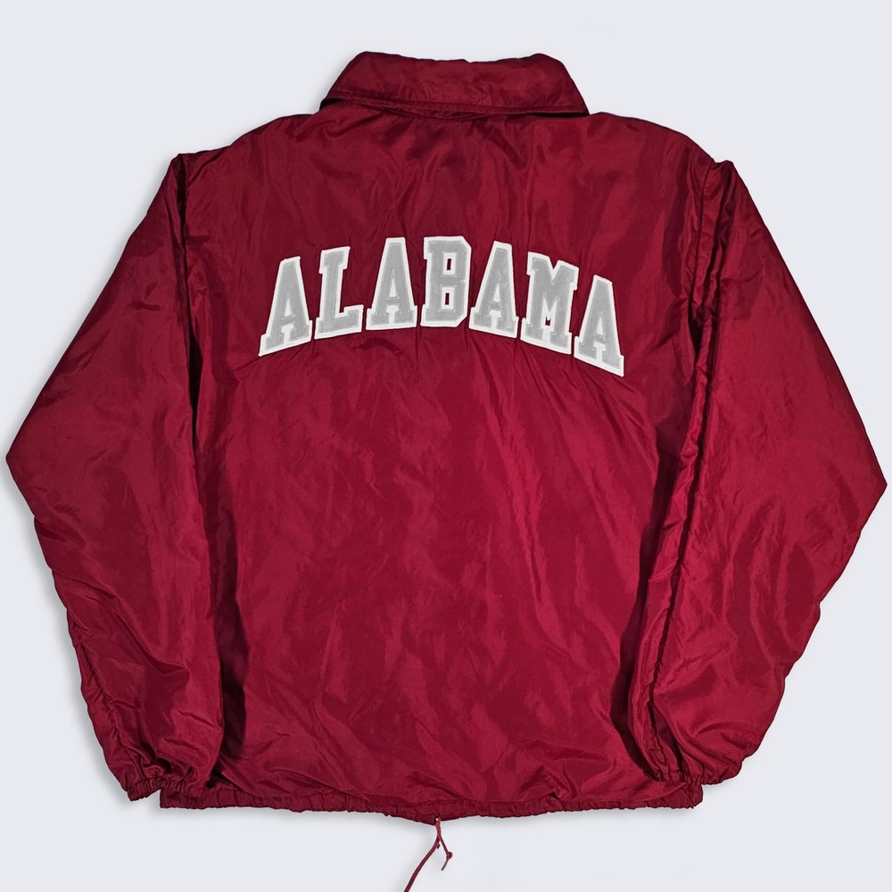 Alabama Crimson Tide Vintage 90s Russell Athletic Windbreaker Coach's Jacket